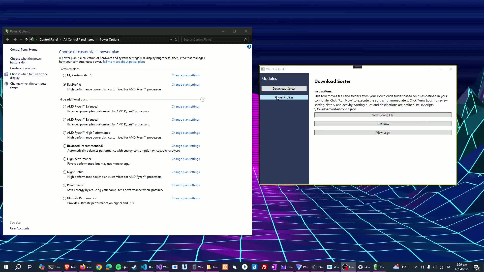 Power Profiles Preview