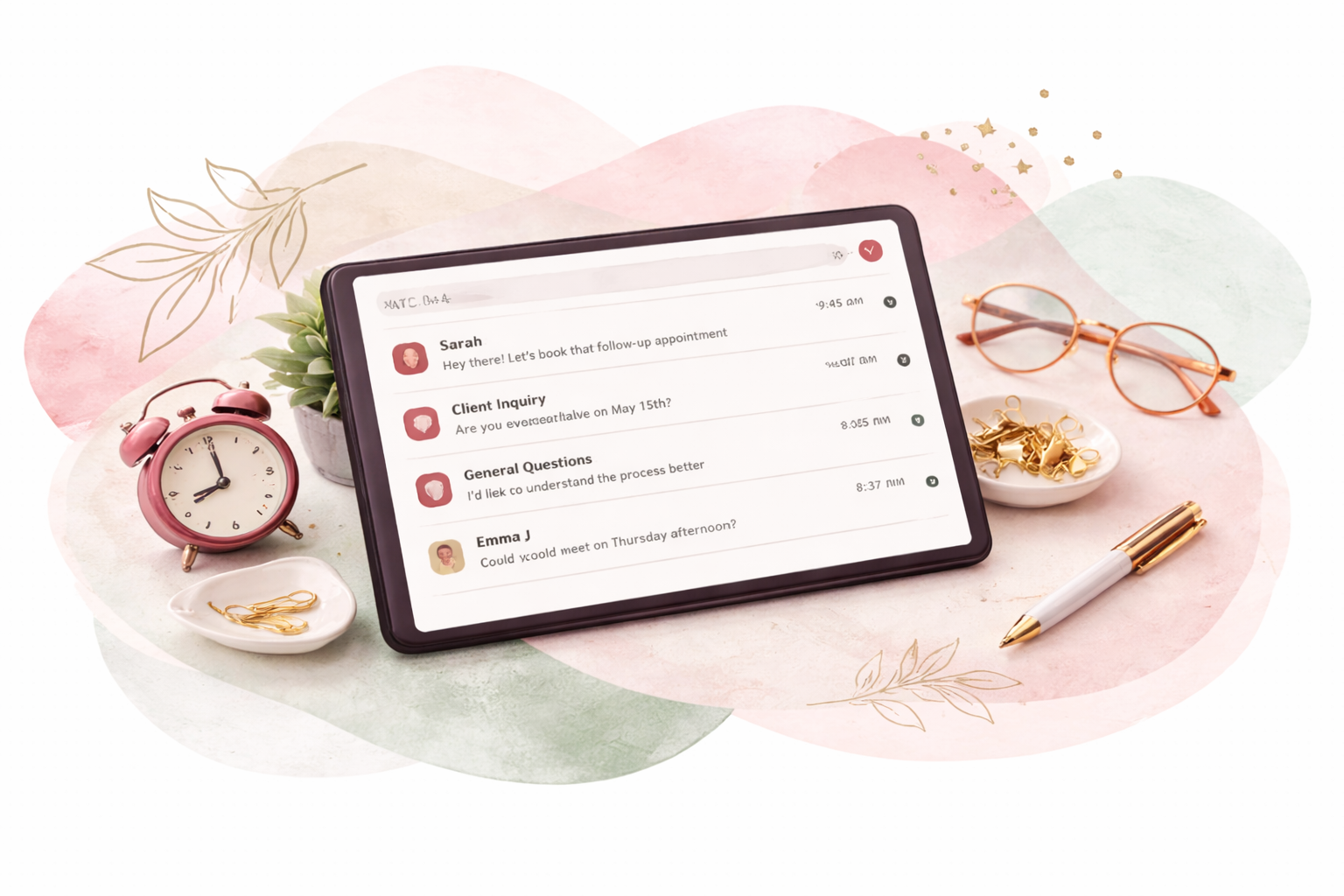 Inbox-style booking view showing all requests in one place